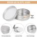 Veuwolm 30-Piece Aluminum Cocks Set - Travel Cream Boxes with 72 Round Stickers Empty Lip Balm Cans for Cosmetics 15ml Silver - Buy Online on SooperMarket.com