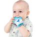 BabyNoms Teething Mitten - Dino Blue | Safe Silicone Teething Toy for Self-Soothing Relief - Buy Online on SooperMarket.com