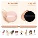10 Pieces Pure Cotton Powder Puffs | Small 2.36 Inch Makeup Tool for Face & Body | Ideal for Loose & Setting Powder - Black & Beige - Buy Online on SooperMarket.com