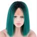 BGHJUE Dark Green Lace Front Wig | Hand Woven Gradient Hair | International Shipping Available - Buy Online on SooperMarket.com
