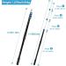 Lineslife Boat Hooks Floating | Telescoping 12ft Extendable Push Hook Pole | Lightweight Aluminum | Non-Slip Black - Buy Online on SooperMarket.com