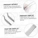 12 Pcs Stainless Steel Tweezers Cleaning Tools Set - Ceramic Plant & Cloud Clamp, Earwax Cleaning Tool Kit - Silver Detergent Ear - 16X1.5X1.3CMx3pcs - Buy Online on SooperMarket.com