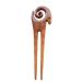 Marycrafts Wooden Ram Symbol Hair Pin - Handcrafted Hair Fork Stick for Unique Hair Accessories - Buy Online on SooperMarket.com