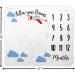 Baby Monthly Milestone Blanket with Felt Frame & Aviator Hat | 1-12 Months | Premium Soft Fleece | Photography Prop for Newborn Boy & Girl (Airplane) - Buy Online on SooperMarket.com