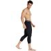 Coolomg Compression Pants for Men Youth & Children | 3/4 Fitness Trousers | Fast Drying Functional Running Wear | Sizes XXXS to XXL | Black - Buy Online on SooperMarket.com