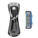 Manual Shaver for Men - Waterproof Six-Blade Portable Shaver for Office Use (Black) - Buy Online on SooperMarket.com