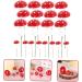Alipis 60 Pcs Mushroom Cake Toppers Lovely Tiny Mushrooms Birthday Cake Decorations Woodland Theme Cupcake Toppers Cute Mushroom Cupcake Topper Balloon Pump Paper Cup Foam Statue Red - Buy Online on SooperMarket.com