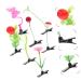 KALLORY 56 pcs Plant Girls Mixed Style Toddler Barrettes - Mini Sprout Hairpins Pins for Kids Party with Grass Sprouts, Little Mushrooms, Butterflies - Novelty Simulation Barrette Set - Buy Online on SooperMarket.com