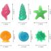 Yisscen Colorful Light Stones - 90 Bright Pebble Stones for Aquariums Children's Room D cor & Garden Walkways | Mixed Color Starfish & Shell Glow Stones - Buy Online on SooperMarket.com