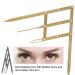 Golden Ratio Calipers - Stainless Steel Eyebrow Measuring Ruler | Flexible Mapping Tool for Permanent Makeup (Gold - Buy Online on SooperMarket.com