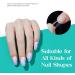 500Pcs Clear Short Ballerina False Nails Tips | Nail Glues for Acrylic & Dip Powder Nails | DIY Home Nail Art - Beetles - Buy Online on SooperMarket.com