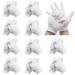 Zykort 11 pairs of cotton gloves white reusable moisturizing gloves white gloves for maintaining the very dry hands and eczema jewelry inspection