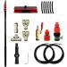 Photovoltaic Panel Cleaning window cleaning equipment conservatory roof cleaner water fed pole Window Cleaning Equipment 9m Window Cleaning Telescopic Pole Conservatory Roof Cleaning Kit 35cm Brush Head 6M/21FT - Buy Online on SooperMarket.com