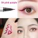 Pink Purple Multicolor Waterproof Liquid Eyeliner | Felt Tip for Eyebrows & Eyelashes | Body Paint Pen - Buy Online on SooperMarket.com