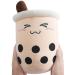 Anboor Bubble Tea Plush Boba Plush Pillow Cute Soft Toy Plushies boba stuffy pillow big Stuffed Animals Gifts for Baby Kids Children (Brown 35cm)