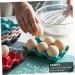 OSALADI 2pcs Egg Storage Practical Egg Tray Refrigerator Egg Holder Kitchen Egg Tray Household Storage Box Blue 14.5X9.5X3.2CM - Buy Online on SooperMarket.com