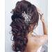 Unicra Crystal Bride Wedding Hair Comb Siver Bridal Hair Accessories Rhinestone Headpiece for Women and Girls - Buy Online on SooperMarket.com