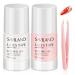 SAVILAND Liquid Latex for Nails 20ML Latex Nail Polish Barrier Peel Off with Tweezer Cuticle Guard Skin Barrier Nail Protector Pink White Nail Tape for Nail Art Tools Manicure Set for Salon Home