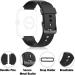 ZURURU 19mm Soft Silicone Replacement Bands for Veryfitpro ID205 Series Fitness Watch (Black) - Buy Online on SooperMarket.com