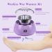 Digital Portable Electric Wax Warmer 16.9oz for Hair Removal - Violet with See-Through Cover - Buy Online on SooperMarket.com