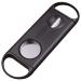 amropi Cigar Cutter Guillotine V Cut 2 in 1 Black Plastic Cigar Clippers in Gift Pouch 1 Pack (Black x 1)