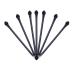 TEONEI Double Sided Eyeshadow Brushes Foundation Sponge Powder Applicator Brush Makeup Brush 50Pcs(Black)