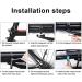 ZTZ Rear Bike Rack - 110 lbs Capacity, Quick Release, Easy to Install | Black - Buy Online on SooperMarket.com