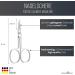 Schwertkrone Nail Scissors - Premium German Quality with Silver Case | International Shipping Available - Buy Online on SooperMarket.com