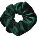 Mytoptrendz Luxurious Premium Plain Smooth Velvet Scrunchie Hair Ties Ponytail Bands (Dark Green) - Buy Online on SooperMarket.com