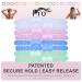 PRO Hair Tie - Easy-Release Clasp - Secure Hold - No Damage - Great for ANY Active Lifestyle (Glow Pack of 8)