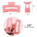 8 PCS 3.5 Inch Hair Claw Clips Set for Women - Rectangle Claw Clips for Thick Hair - Buy Online on SooperMarket.com