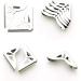 150PCS Book Corner Protector Metal Corner Cover for Scrapbook Album Menu Folder Include 50PCS Silver 50PCS Gold and 50PCS Bronze - Buy Online on SooperMarket.com