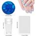 saijer Nail Art Stamper 4 PCS Silicone Nail Art Stamper With Scrapers 8 PCS Nail Art Stamping Plates Transparent Jelly Nail Stamp Manicure Tools Nail Plates Soft Stamper for DIY Nail Art Design - Buy Online on SooperMarket.com