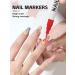 Kalolary 6 Color 3D Nail Art Pens Set - Nail Point Graffiti Dotting Pen for DIY Manicure Tools - Buy Online on SooperMarket.com