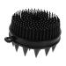 FRCOLOR 1pc Silicone Shampoo Brush Nursing Scalp Shampoo Tools for Kids Body Exfoliator Baby Hair Scalp Massager Bathing Tool Head Brush Scrub Bath Tool Black Care Head Brush Child