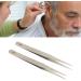 Premium Stainless Steel Fine Tweezers - Durable Portable & Glossed for Precision Control | Ideal for Hearing Aid Adjustment - Buy Online on SooperMarket.com