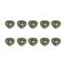 Worparsen Nail Art Decors Attractive Flower Love Heart Bear Modeling Fake Nail Decor Resistant Realistic Looking J