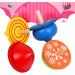 YeahiBaby Wooden Spinning Top - Traditional Colorful Wooden Toy Set for Kids (4 Pieces) - Perfect Gift for Children - Buy Online on SooperMarket.com