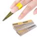 Nail templates 600 pieces nail stencils modeling template self-adhesive for gel nails golden stencil extension manicure accessories for artificial fingernail modeling/DIY manicure