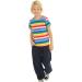 Mud Kingdom Little Boys Rainbow Stripe T-Shirt - Hot Pink, 12-18 Months - Buy Online on SooperMarket.com