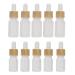 Minkissy Mini drip bottles 10 pieces of glass drop bottles 5 ml 10 ml empty bottles with thermal perfume sample.