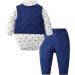 Famuka Baby Boy 3 Piece Formal Suit with Bows Waistcoat | Navy Gentleman Tuxedo | Size 2-3 Months - Buy Online on SooperMarket.com