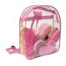 Kerbl grooming backpack (pink transparent backpack horse care set grooming tools) 321358