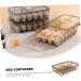 Healeved Box Egg Carton Refrigerator Eggs Fridge Egg Dispenser Fridge Egg Holder Egg Holders re-usable - Buy Online on SooperMarket.com