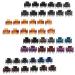 F Fityle 12-Piece Black Resin Mini Hair Clip Set - Hair Grippers & Claw Clips | Stylish Hair Accessories for All Hair Types - International Shipping - Buy Online on SooperMarket.com