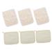 Healeved 6pcs Dual-Sided Scrub Towel Loofah Towel Bath Sponges for Shower Soft Bath Towels Bath Loofah Face Scrubbers Bath Cloth Bath Flower Clothing Bath Wipe Body Beige Bath Sponge
