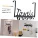 WOONEKY Nail- Coat Hook Wall Hooks for Coats Over Door Towel Rack Cabinet Hanger Towel Hook Black Metal - Buy Online on SooperMarket.com
