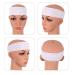 MapofBeauty 3 Pack Yoga Headbands - Stretchy Cotton Hair Wrap for Sport Running & Gym - White - Buy Online on SooperMarket.com