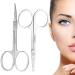 Eastrise Nail Scissors Eyebrow Scissors Professional Multi-Purpose Manicure Curved Blade Scissors for Men and Women Nails Cuticle and Thick Toenails