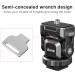 Quick Release Monitor Mount Bracket with Angle Adjustable Hot/Cold Shoe, Mic Holder, and 1/4 Fast Slide Plate - Video Shooting Accessories for Sony, Canon, Nikon, Fujifilm DSLR - Buy Online on SooperMarket.com